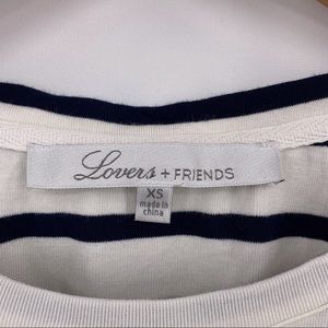 Lovers + Friends Tops - Lovers + Friends navy blue stripe crop tie front Lovers + Friends Tops - Lovers + Friends navy blue stripe crop tie front